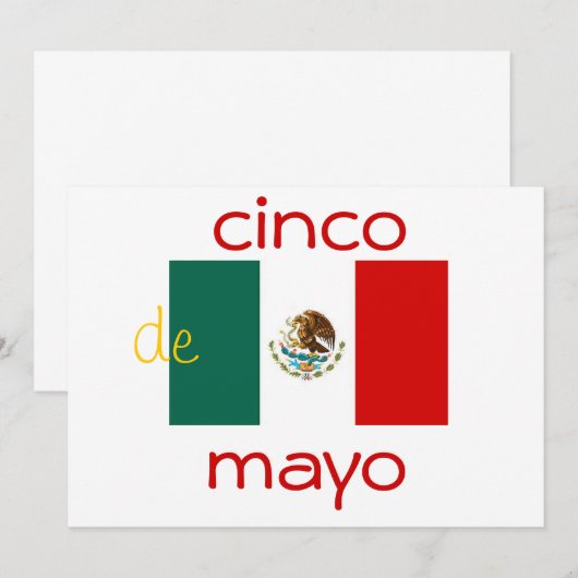 invitation du cinco de mayo (Devant / Derrière)