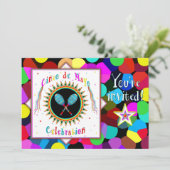 Invitation du Cinco de Mayo - Festif, Coloré (Debout devant)