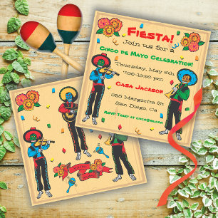Invitation du Cinco De Mayo Fiesta