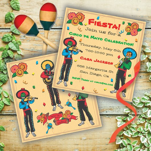 Invitation du Cinco De Mayo Fiesta