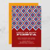 Invitation du Cinco de Mayo Fiesta Party (Devant / Derrière)