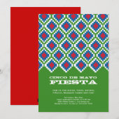 Invitation du Cinco de Mayo Fiesta Party (Devant / Derrière)