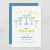 Invitation du Cinco de Mayo Party (Devant / Derrière)
