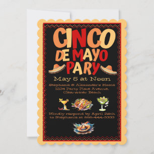 Invitation du Cinco De Mayo Party