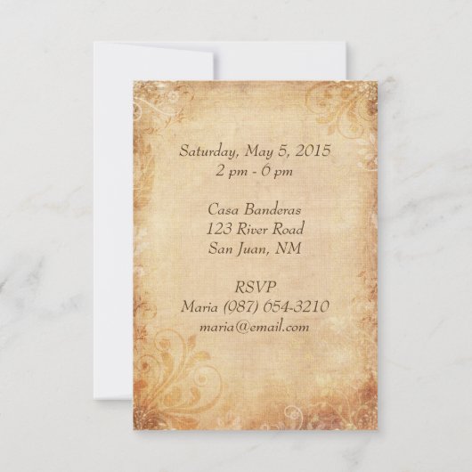 Invitation du Cinco de Mayo Party (Dos)