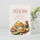 Invitation du Cinco De Mayo Party (Debout devant)