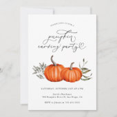 Invitation du citrouille Carving Party (Devant)