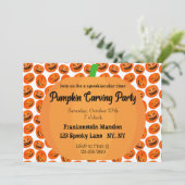 Invitation du Citrouille Carving Party (Debout devant)