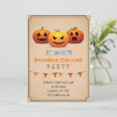 Invitation du Citrouille Carving Party (Debout devant)