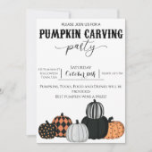 Invitation du citrouille Carving Party - Jack-o'-l (Devant)