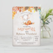 Invitation du Citrouille d'automne et du Baby show (Debout devant)