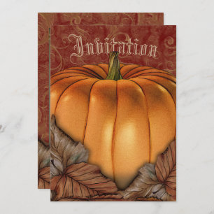 Invitation du Citrouille d'automne ou d'Halloween