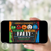 Invitation du Citrouille de la fête de la peinture