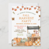 Invitation du Citrouille de la fête de récolte d'a (Devant)