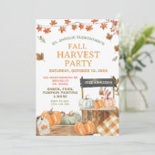 Invitation du Citrouille de la fête de récolte d'a (Debout devant)