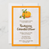 Invitation du Citrouille de Thanksgiving (Devant)