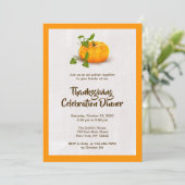 Invitation du Citrouille de Thanksgiving (Debout devant)