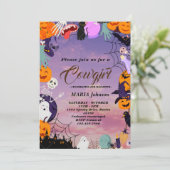 Invitation du Citrouille d'Halloween Little Boo Ba (Debout devant)