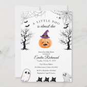 Invitation du Citrouille d'Halloween Little Boo Ba (Devant)