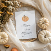 Invitation du Citrouille du dîner d'action d'amiti