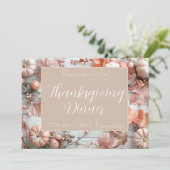 Invitation du Citrouille du dîner de Thanksgiving (Debout devant)