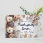 Invitation du Citrouille du dîner de Thanksgiving (Debout devant)