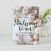 Invitation du Citrouille du dîner de Thanksgiving (Debout devant)