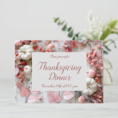 Invitation du Citrouille du dîner de Thanksgiving (Debout devant)