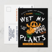 Invitation du Citrouille éffrayant Cactus Hallowee (Devant / Derrière)