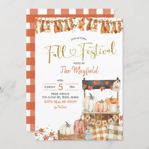 Invitation du citrouille Fall Festival