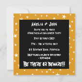 Invitation du Citrouille Halloween (Dos)