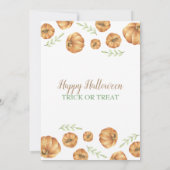 Invitation du citrouille Halloween Party (Dos)