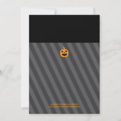 Invitation du Citrouille Halloween Party (Dos)