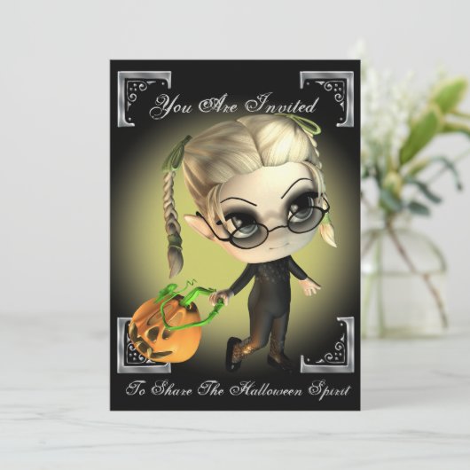 Invitation du citrouille Slayer Halloween Party (Debout devant)