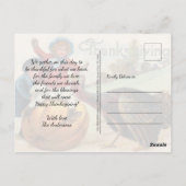 Invitation du Citrouille vintage Thanksgiving (Dos)