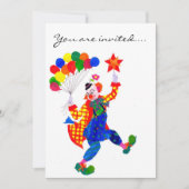 Invitation du Clown Party (Devant)
