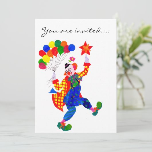 Invitation du Clown Party (Debout devant)