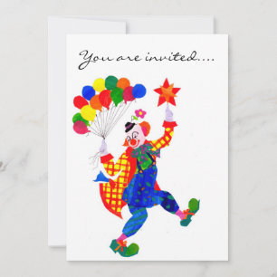 Invitation du Clown Party
