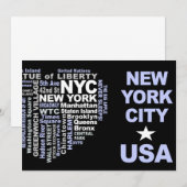 Invitation du CNY - personnaliser ! (Devant / Derrière)