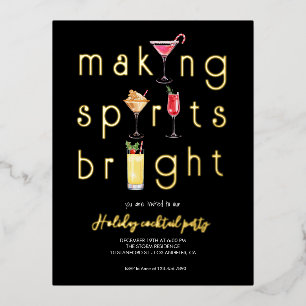 Invitation du cocktail de Noël