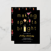 Invitation du cocktail de Noël (Recto/Verso)