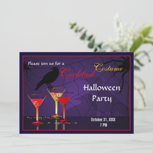 Invitation du Cocktail d'Halloween (Debout devant)