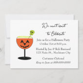 Invitation du Cocktail Halloween (Devant)