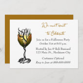 Invitation du Cocktail Halloween (Devant / Derrière)