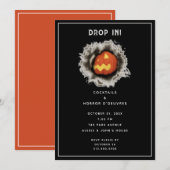 Invitation du Cocktail Halloween (Devant / Derrière)