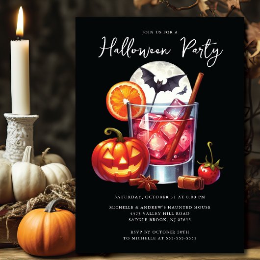 Invitation du Cocktail Halloween
