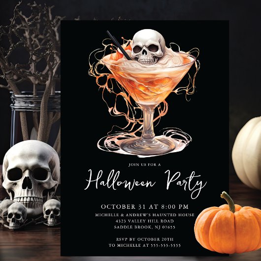 Invitation du Cocktail Halloween