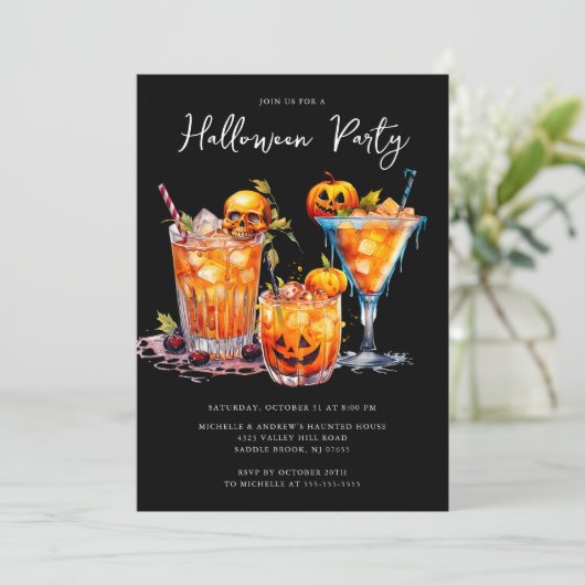 Invitation du Cocktail Halloween (Debout devant)
