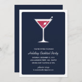 Invitation du Cocktail Martini (Devant / Derrière)