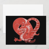 Invitation du coeur du dragon (Devant / Derrière)